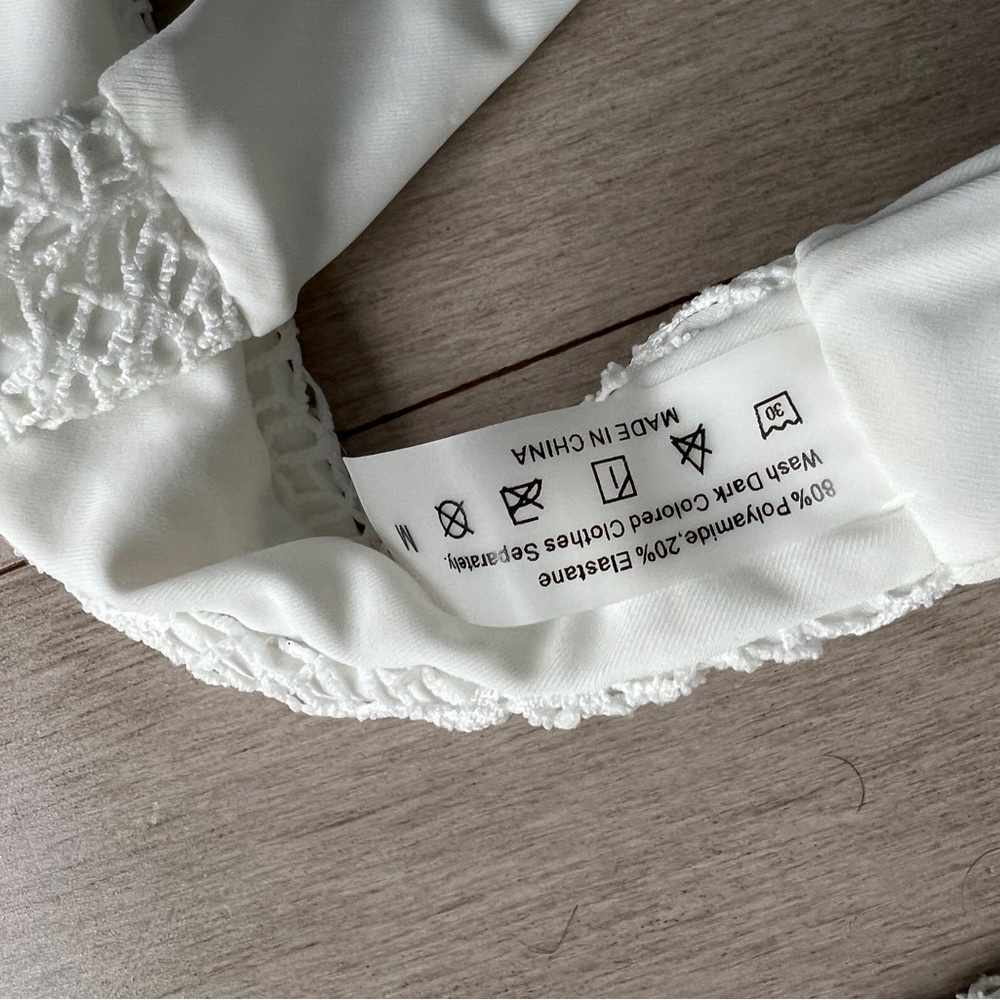 NEW White Textured Bikini Set - Picture 6 of 6